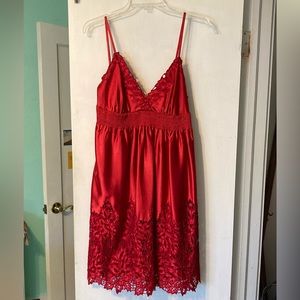Chico’s red dress with scarf size 6